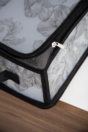 Кошик Idea Home DB-24 Anthracite Flowers 30x28x15 см (7058559)