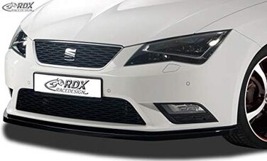 Кріплення переднього спойлера Seat Leon 5F SC/5-door/ST 2013- excl. FR/Cupra (ABS Black глянцевий)