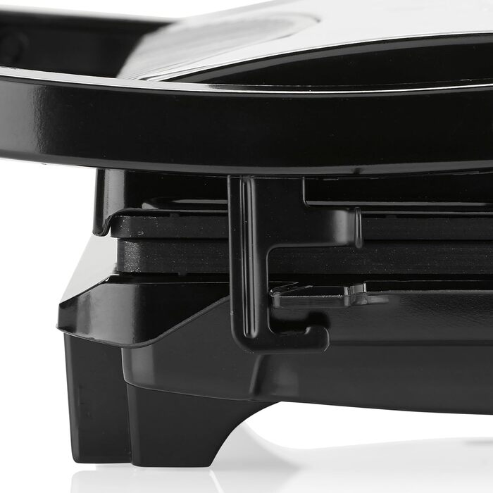 Бутербродниця з обробкою з нержавіючої сталі, 700 Вт, довжина кабелю 0,7 м, з антипригарним покриттям, ізольовані ручки, GR-2846 S одинарна