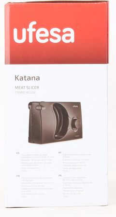 Хліборізка Складний електричний слайсер, ковбасний слайсер, запобіжна ручка, лезо з нержавіючої сталі 170 мм, регулятор товщини від 0 до 15 мм, 150 Вт, 0918 Katana