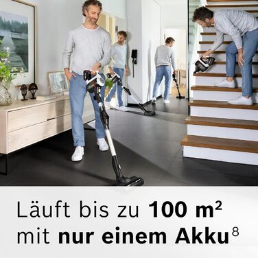 Акумуляторний пилосос Bosch Unlimited 7 BSS715CARP, бездротовий, шарнірна трубка, гігієнічний фільтр, 10-річна гарантія на двигун,