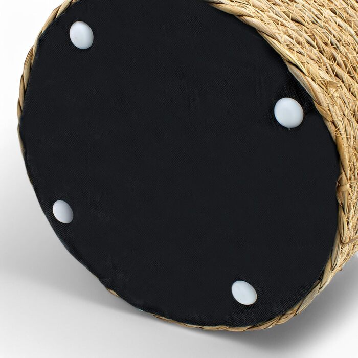 Підставка для ніг Spetebo Seagrass Vintage Natural - 30 см - Пуф у стилі бохо з натурального волокна - Підставка для ніг з джуту/Пуф як табурет/Підставка для ніг/Сходинка/Подушка для сидіння/Подушка для ніг/Сидіння