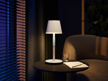 Настільна лампа Philips Hue Go для приміщень та вулиці, біла