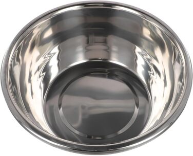 Набір мисок з нержавіючої сталі для приготування їжі, випікання, збивання яєць, приготування їжі, змішування салатів та безпечного зберігання з широким бортиком (32 см)