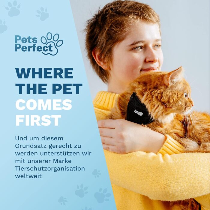 Шлейка для котів Pets Perfect - Надміцна шлейка для котів із повідком, що запобігає втечі - Повідець для котів - Наш комплект шлейок для котів забезпечує безпеку під час прогулянок (S)