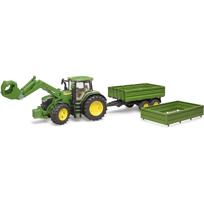 З фронтальним навантажувачем і причепом, 09828 John Deere 7R 350