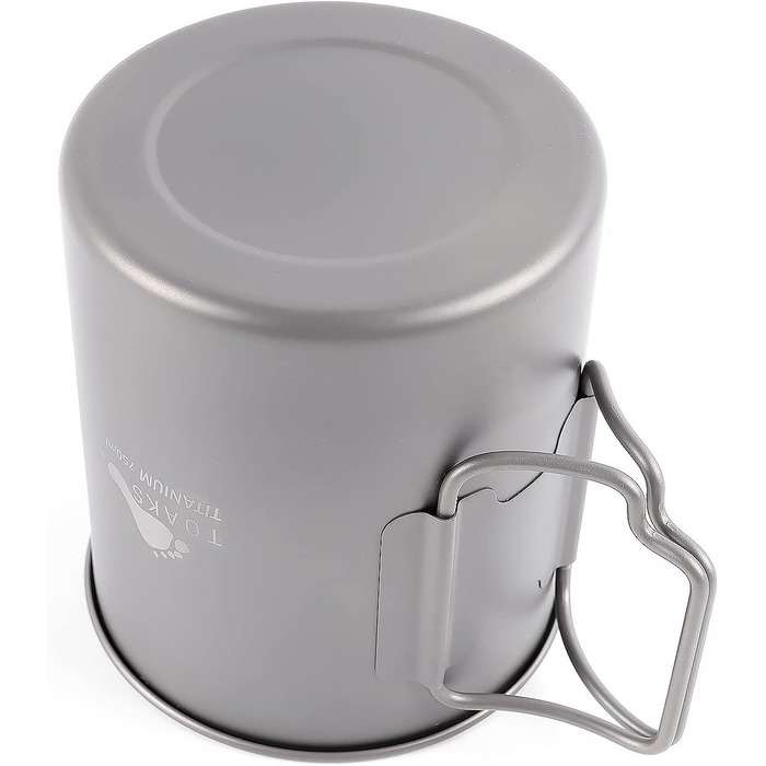 Титановий посуд для кемпінгу TOAKS (375 мл, 450 мл, 550 мл, 650 мл, 700 мл, 750 мл, 900 мл), титановий посуд для пікніка, походів та відпочинку на природі 750 мл POT-750