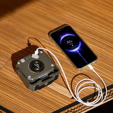 Ліхтар для кемпінгу Naturehike 1200 лм, акумуляторний світлодіодний робочий ліхтар, багатофункціональний, водонепроникний IPX4, 5 режимів світла, ідеально підходить для активного відпочинку на природі та кемпінгу, зелений