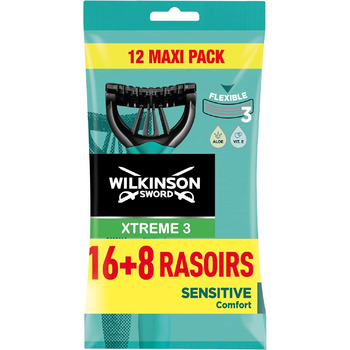 Одноразові леза для бритви Wilkinson Xtreme 3 Pure Sensentry, 24 шт. и 16 8 шт.