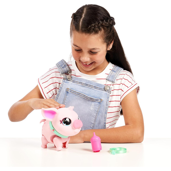 Маленькі живі тварини моя домашня свинка, мяка та тремтяча інтерактивна іграшка-свинка, яка ходить, танцює та лащиться носом. 20 з