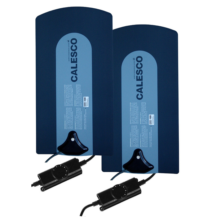 Нагрівач для водяного ліжка Calesco 2 шт. Carbon PTC (250 Вт) 30 x 60 см, захист від перегріву, рівномірний розподіл тепла, мінімальне енергоспоживання, діапазон керування 24C-36C