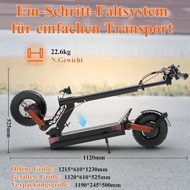 Електросамокат JOYOR E Scooter серії S, 48/60V13/18/26Ah, проїжджає 40-90 км, з подвійною гідравлічною гальмівною системою та подв