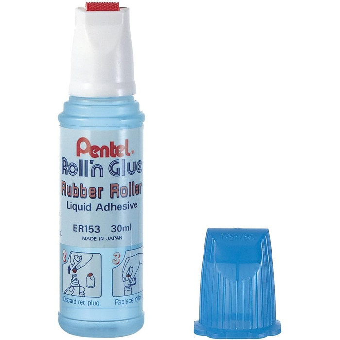 Рідкий клей Roll n Glue Refill 300 мл Подвійна упаковка (2, прозора 30 мл)