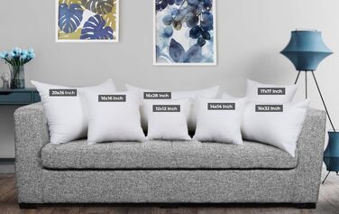 Декоративні подушки Utopia Bedding, 50,8 x 66 см, подушки для ліжка та дивана, декоративні подушки для дому, 2 шт., білі