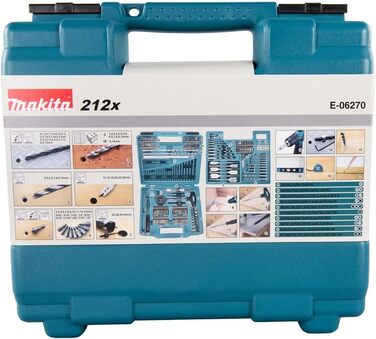 Набір свердел 212 шт. одинарних, 06270