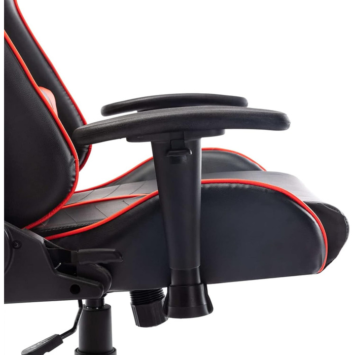 Ігрове крісло, офісне крісло, ігрове крісло, письмове крісло, обертове крісло, чорно-червона штучна шкіра