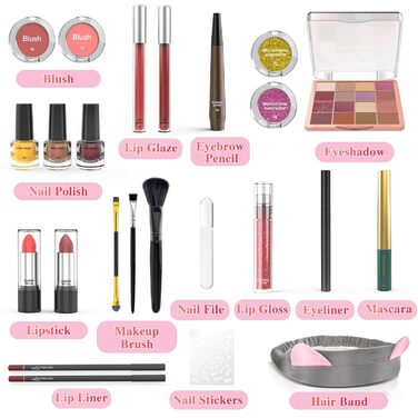 Адвент-календар краси 2025 з вишуканою косметикою, 24 елементи - найкращий подарунок для дівчаток, жінок та підлітків - для різноманітного, розкішного та стильного різдвяного сезону та фестивалю