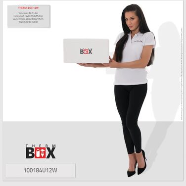 Набір пінопластових коробок THERM BOX 46 Вт та 12 Вт, товщина стінки 3 см, об&39єм 46,59 л та 12,24 л, ізольовані коробки, коробка-холодильник, коробка-грілка, багаторазові