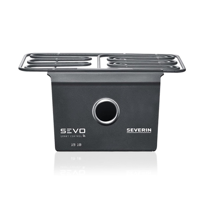 Комплект оновлення SEVERIN SEVO SMART CONTROL для електрогриля SEVO, смарт-модуль із керуванням через додаток та OLED-дисплеєм, функція Slow Cooking для балкона, чорний, ZB 8194