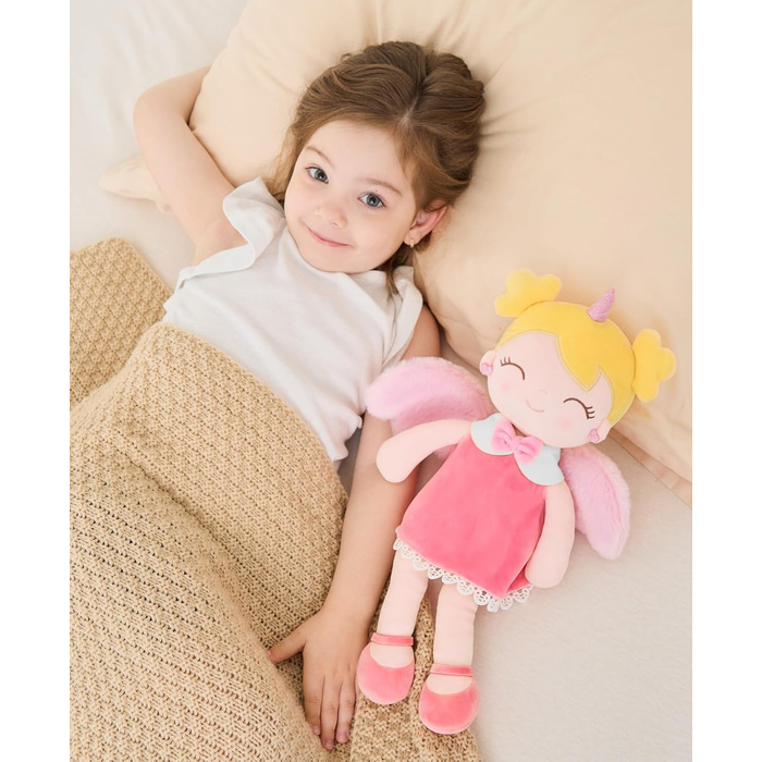 М&39яка тканинна лялька GAGAKU 40 см. Єдиноріг, ляльки-охоронці, подарунок на хрещення, подарунки на хрещення для дівчаток. М&39як