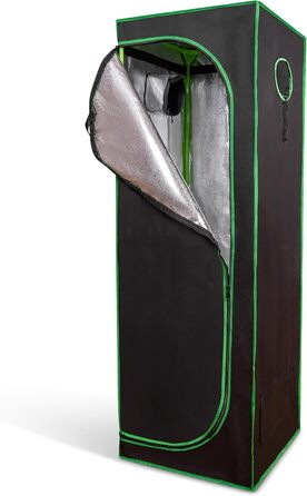 Гроубокс 80x80x180 см Тент для вирощування та розмноження рослин (гідропоніка) Шафа для рослин з Оксфорду 600D та високовідбиваючого мілару Тент для рослин та домашнього вирощування З водонепроникним піддоном