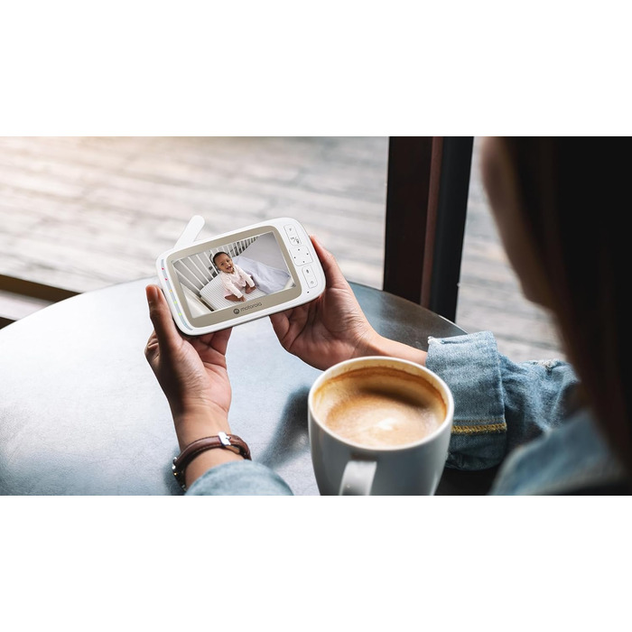 Дитячий телефон Motorola з камерою - Baby Monitor VM85 Connect - Внутрішня камера спостереження з кольоровим дисплеєм - Керування