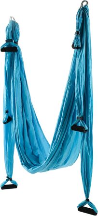 Гамак-гойдалка для повітряної йоги - гойдалка Flying Silk для фітнесу, антигравітація - навантаження 180 кг/400 фунтів (синій)