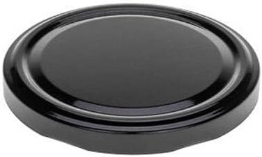 Набір з 2 банок для консервування, 1,7 літра, з кришкою, чорного кольору, включаючи етикетки