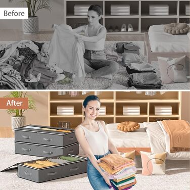 Підкроватний ящик для зберігання речей 3 комплекти Підкроватний ящик для зберігання речей Сумка для зберігання речей Підкроватний