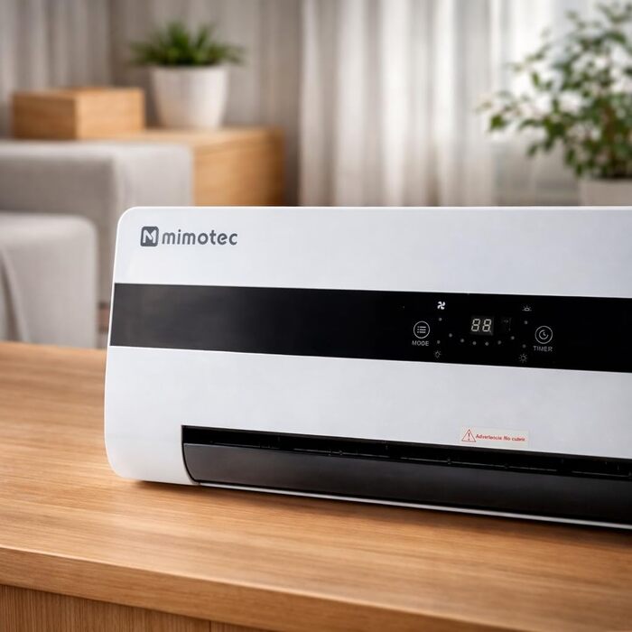 Керамічний настінний вентилятор-обігрівач Dad 3000 Вт, тихий &lt45 дБ, з пультом дистанційного керування, світлодіодним дисплеєм, таймером та коливальною решіткою, захист IPX2 та захист від перегріву