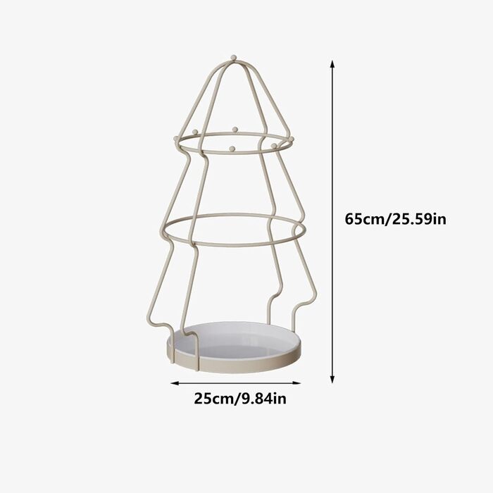 Підставка для парасольок Сучасний великий тримач для парасольок, металева підставка для парасольки з гачками та нижньою полицею для дощової води, зберігання палиць для ходьби та парасольок Підставка для парасольок (колір бежевий)
