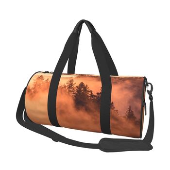 Спортивна сумка для подорожей Захід Сонця, чорна, універсальний розмір