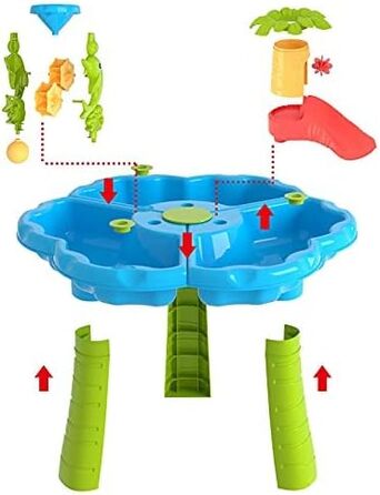 В 1 пісочний водяний стіл пісочні іграшки дитячі 28 шт. водні іграшки пісочниця іграшки пляжні іграшки набір літніх іграшок для активного відпочинку на пляжі стіл для дітей дівчинка хлопчик 3 в 1 пісочний водяний стіл 3 в 1 пісочний водяний стіл, 3