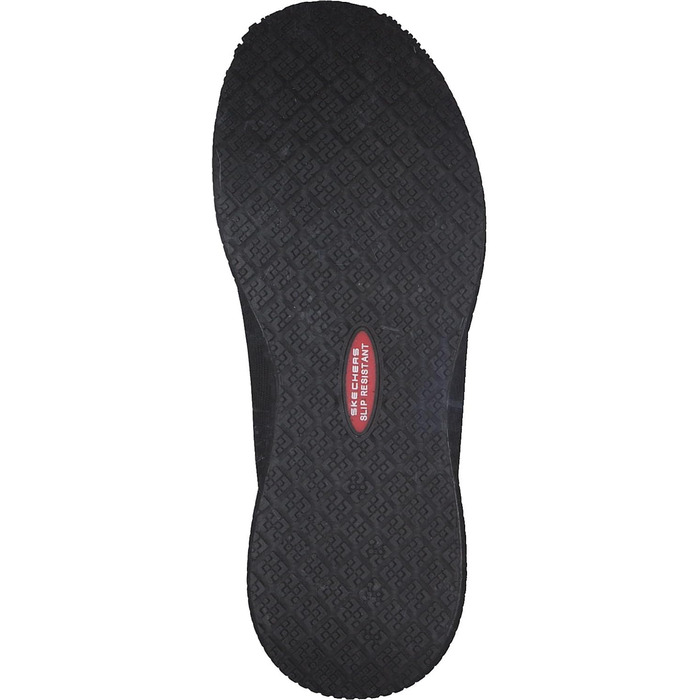 Кросівки Skechers Work Squad SR чорні з плоским в&39язанням та рожево-золотистою обробкою, 40 EU