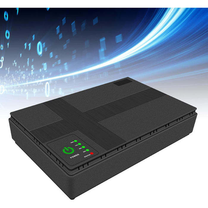 Джерело безперебійного живлення Topiky 10400mAh UPS, міні-UPS 18W з резервним живленням 5V/9V/12V/15V/24V через USB, LAN, PoE для роутерів, модемів (Європейський штекер)