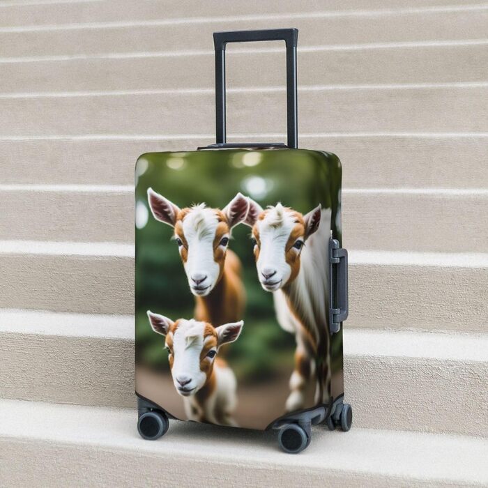 Чохол для валізи Ziegen, міцний захист, підходить для багажу розміром 45.7-81.3 см, малий, Чорний