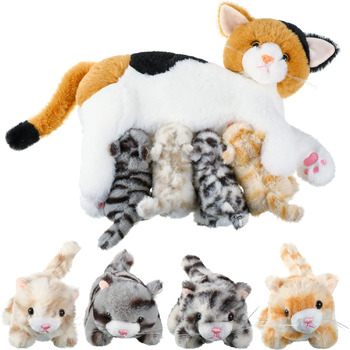 М'яка іграшка Skylety Nourishing Cat Soft Toy 40 см, поліпропіленова бавовна