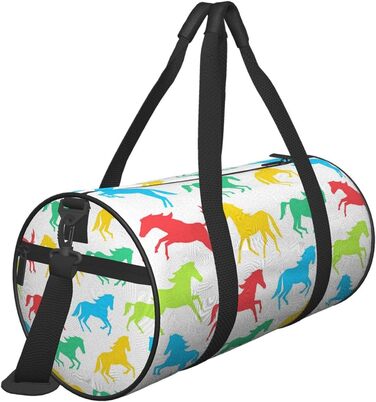 Яскраві конячки дорожні сумки-мішки, спортивні сумки для фітнесу, велика сумка для подорожей та покупок, сумки на нічліг та на вихідні для чоловіків та жінок