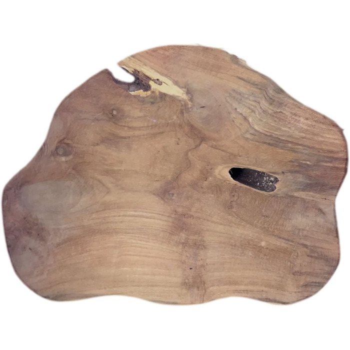 Журнальний столик з тикового дерева 44 см Табурет Коричневий Чорний Тумбочка з масиву дерева Декоративний столик Унікальна стільниця з тикового дерева різних форм Диванний столик Вітальня Спальня