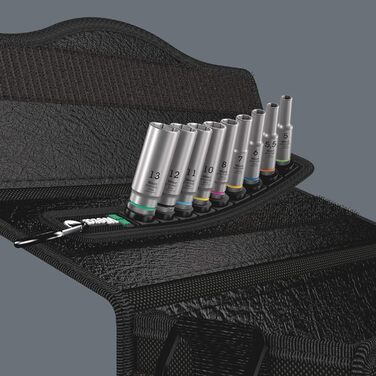 Набір головок Wera 05004525001 Deep, 1/4 привід, 9 предметів