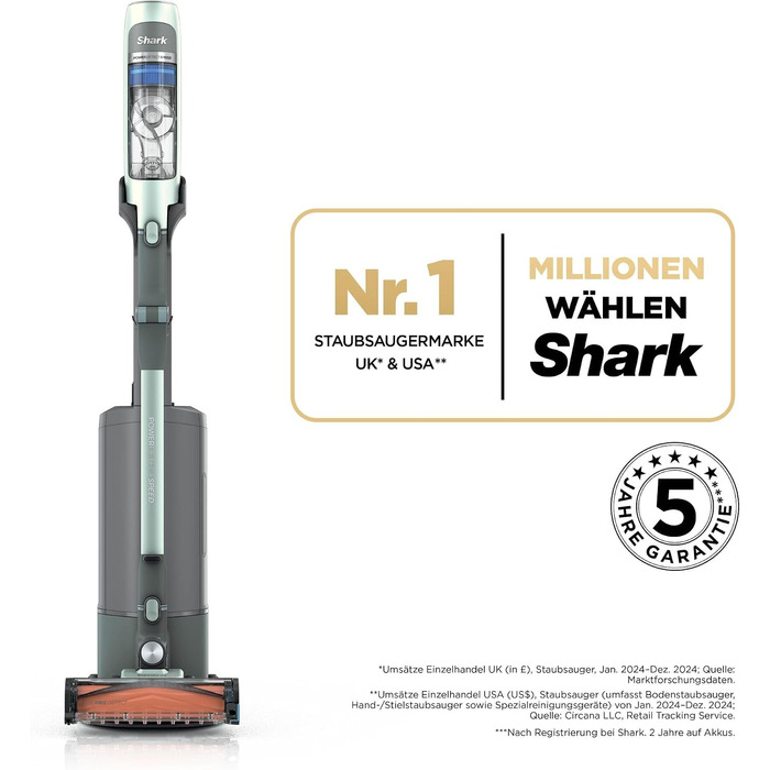 Акумуляторний пилосос Shark Detect Speed Clean & Empty Pet Pro, шалфейно-сірий