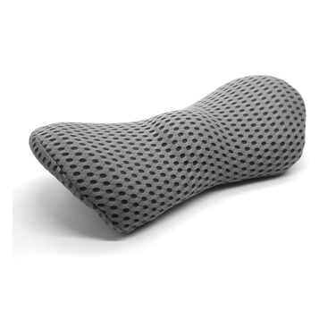 Поперекова опорна подушка, поперекова опорна подушка з піни з ефектом пам&39яті для сну, 46x23x11 см, подушка для болю в спині для ліжка/крісла/автокрісла/офісного крісла, для полегшення болю в попереку, темно-сіра