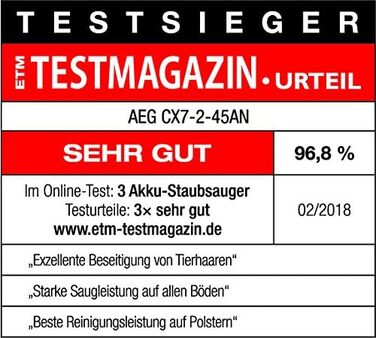 Акумуляторний пилосос AEG Ergorapido CX7-2-45AN 2 в 1 / без мішка / насадка для шерсті домашніх тварин / до 45 хв. роботи / автоно