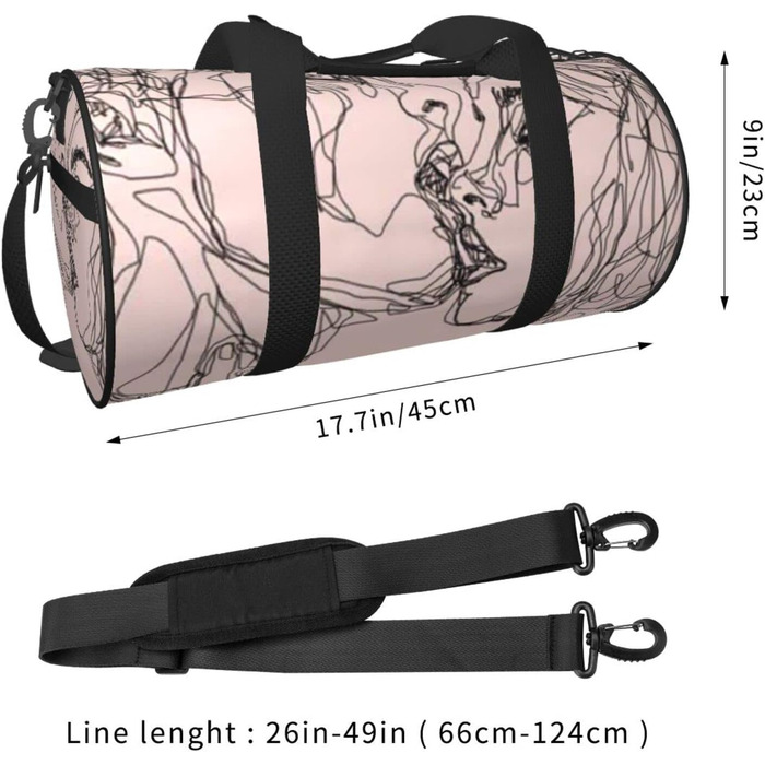 Універсальна дорожня сумка для жінок та чоловіків, принт Поцілунок, спортивна сумка, сумка-мішок, спортивна дорожня сумка