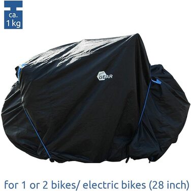 Водонепроникний велосипедний чохол для велосипедної стійки Велосипедний гараж Захисний чохол 2 колеса або електровелосипеди, в т.ч