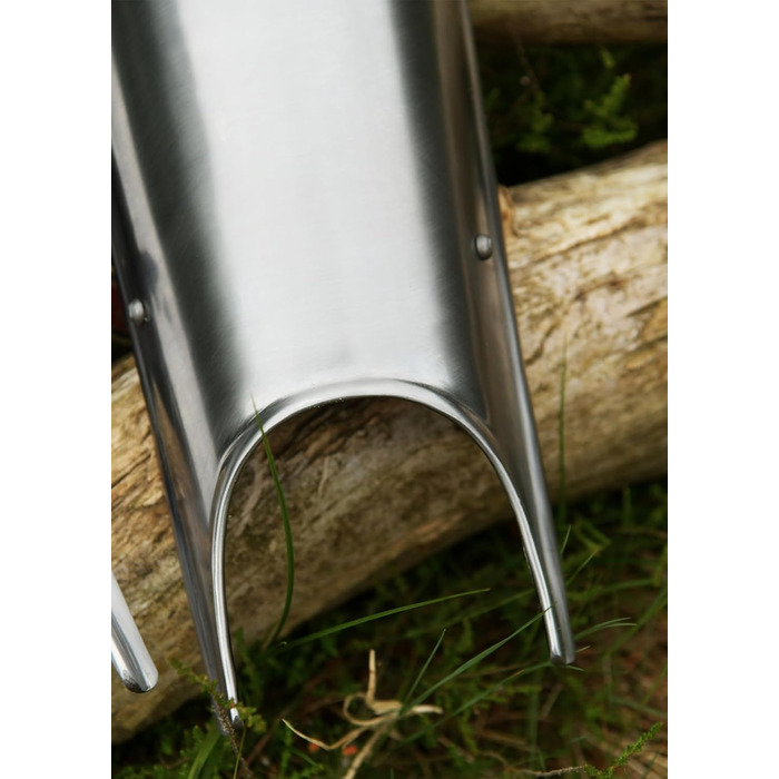 Бойовий торговець - Наголенники, пара, сталь 2 мм - Ножні трубки - середньовіччя, LARP