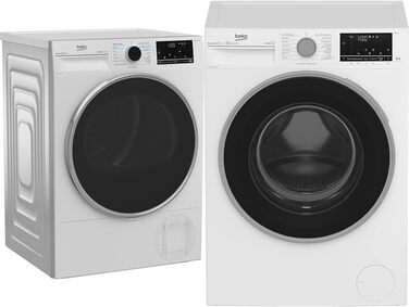 Сушильна машина Beko B5T4824IF bPRO 500 до 8 кг, клас енергоспоживання A, з тепловим насосом підходить для алергіків, 15 програм,  дизайн преміум-класу, білий