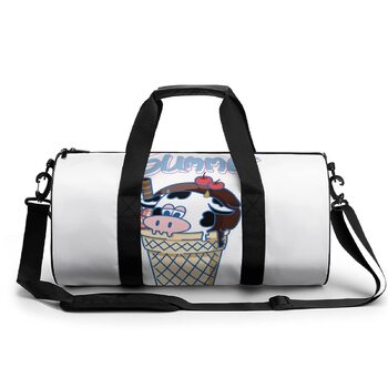 Дорожня сумка-рюкзак Весела корова з мультяшним дизайном для чоловіків та жінок, спортивна сумка, сумка для подорожей