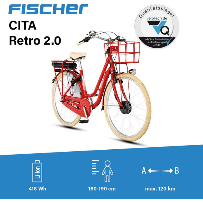 Електричний велосипед для жінок та чоловіків, розмір рами 48 см, передній двигун 32 Нм, акумулятор 36 В, 2.0