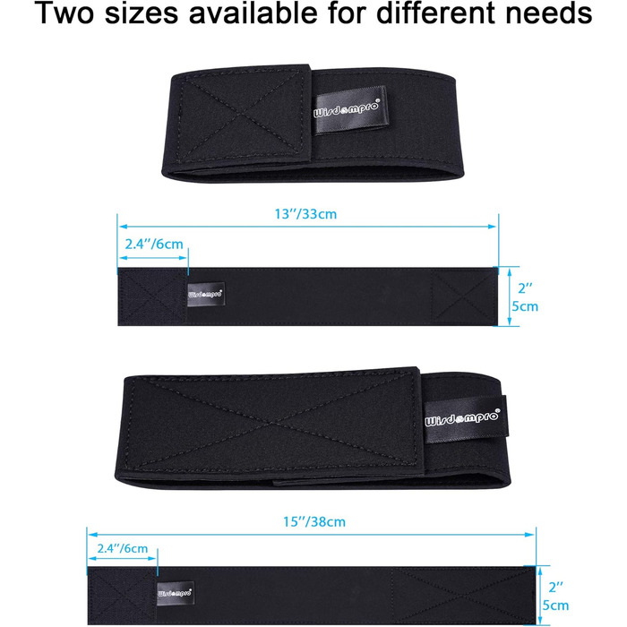 Еластичні стрічки wisdompro, 1 пара, 5 см x 33 см, застібка-липучка для стягування штанин та рукавів, ремінці-липучки для ходьби по воді, риболовлі, велоспорту, 5 см x 38 см
